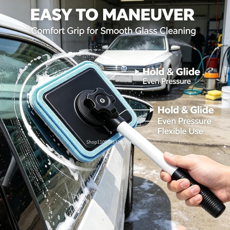 Pembersih Kaca Mobil Magnetik  - Glass Cleaner Streak ulasan dan harga
