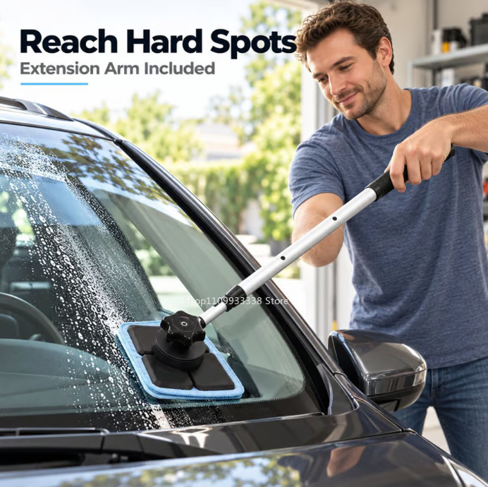Pembersih Kaca Mobil Magnetik  - Glass Cleaner Streak ulasan dan harga