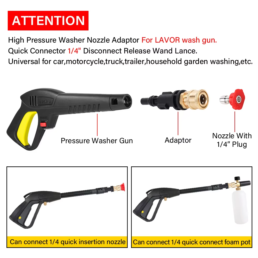 Adaptor Koneksi Cepat Cuci Mob - Pressure Washer Foam Gun ulasan dan harga