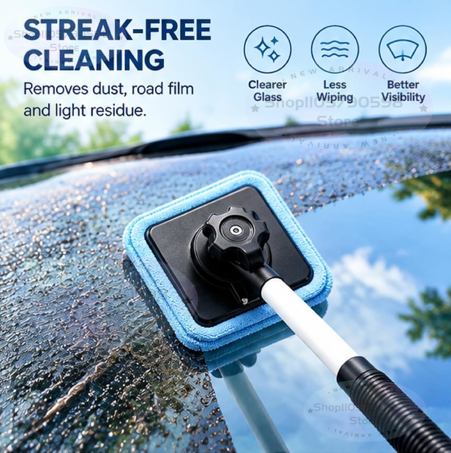 Pembersih Kaca Mobil Magnetik  - Glass Cleaner Streak ulasan dan harga
