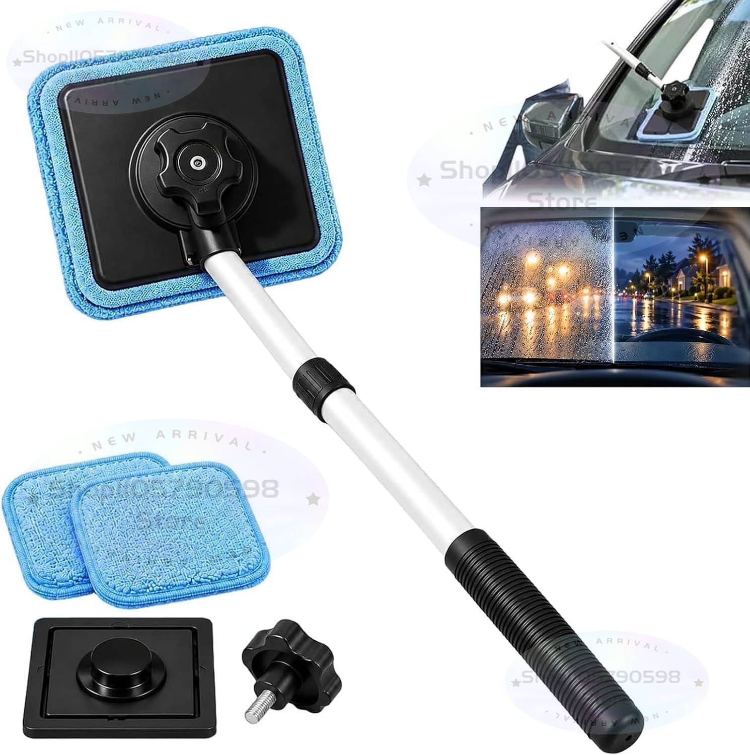 Pembersih Kaca Mobil Magnetik  - Glass Cleaner Streak ulasan dan harga